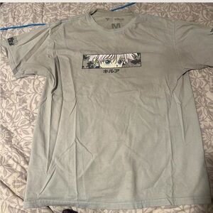 Light Gray Anime Graphic Tee